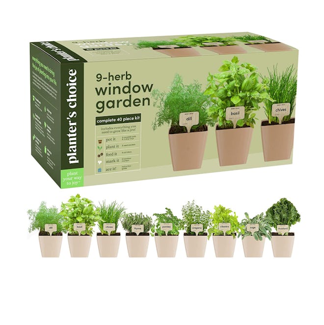 Planters' Choice 9-Herb Window Garden