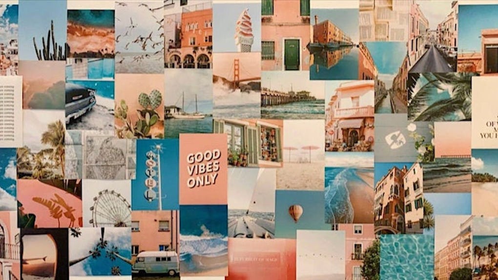 These Summer Wall Collage Kits On Etsy Will Give Your Room A Fun Update These Summer Wall Collage Kits On Etsy Will Give Your Room A Fun Update