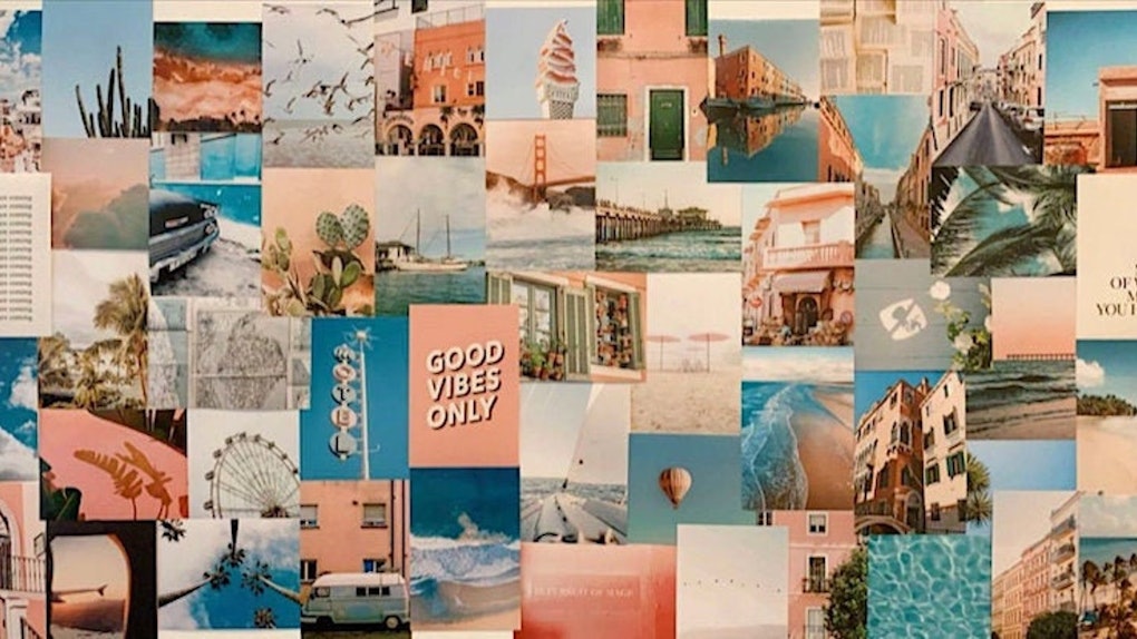 These Summer Wall Collage Kits On Etsy Will Give Your Room These Summer Wall Collage Kits On Etsy Will Give Your Room