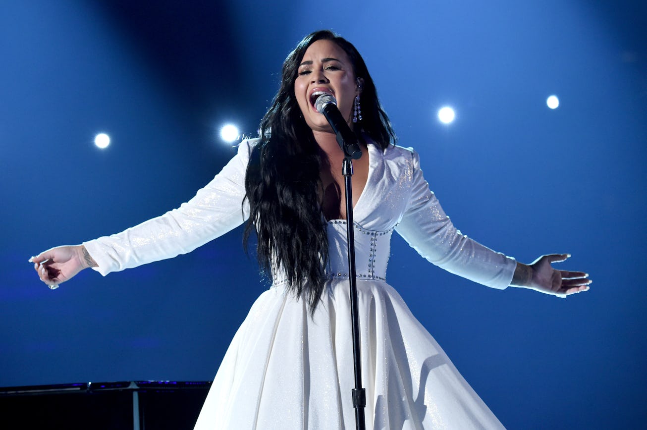 Demi Lovato performs at the 62nd Annual GRAMMY Awards on January 26, 2020 in Los Angeles, California...