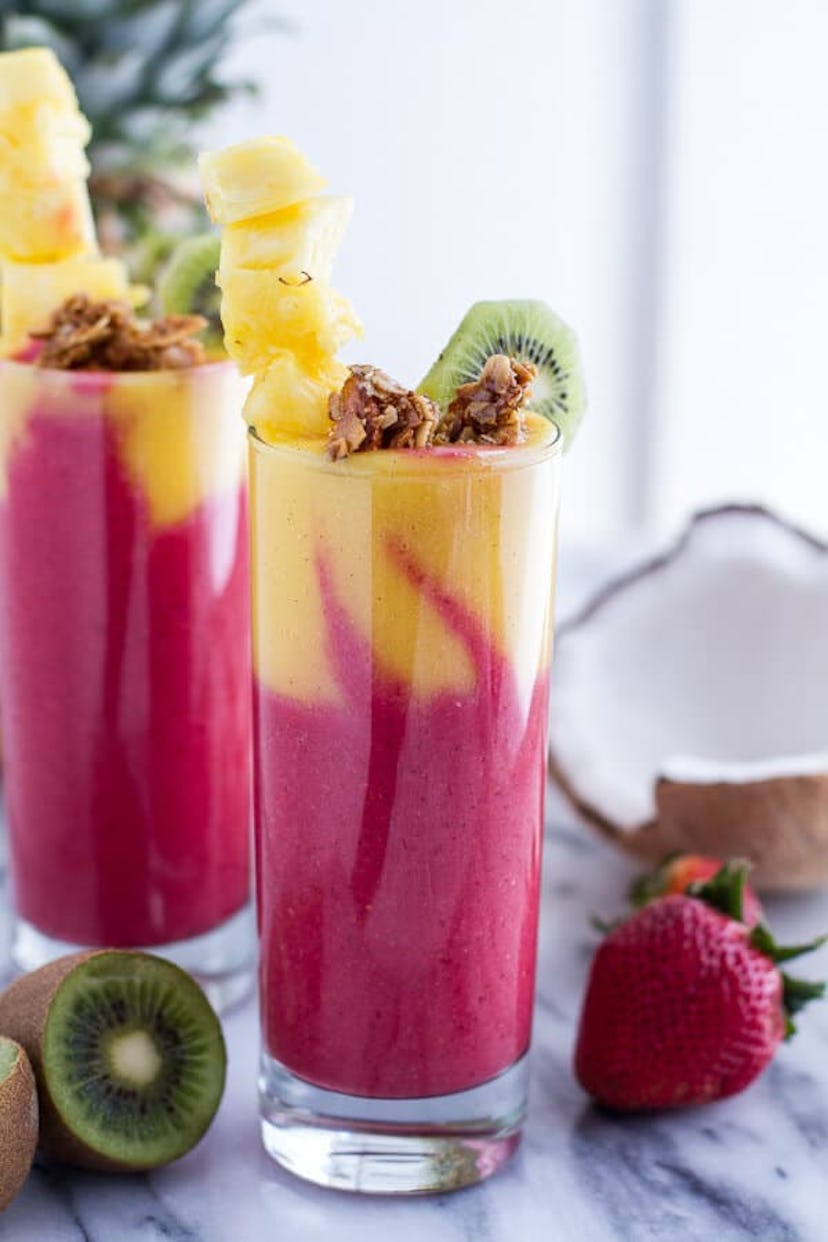 A Tropical Fruit Breakfast Smoothie is a delightful summer breakfast idea. 