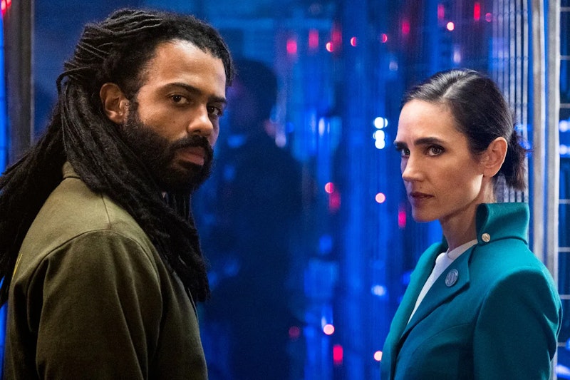 Daveed Diggs and Jennifer Connelly as Layton and Melanie