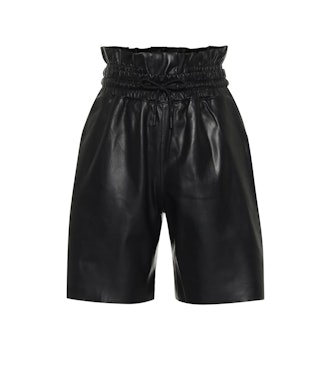 Amata Leather Paperbag Shorts