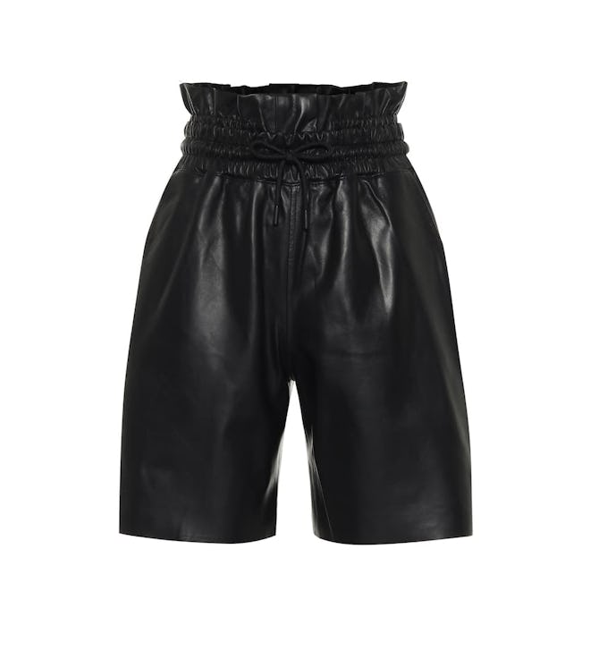 Amata Leather Paperbag Shorts