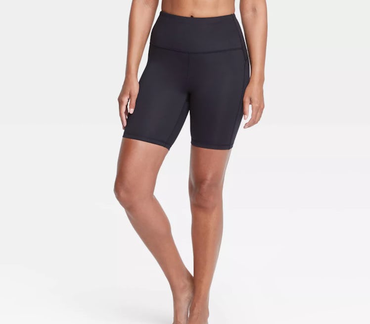 All in Motion™ Women's Contour Curvy High-Rise Shorts 7" - Black