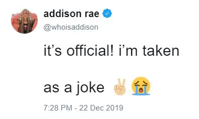 Addison Rae Easterling & Bryce Hall's Twitter & Instagram Exchanges Are ...