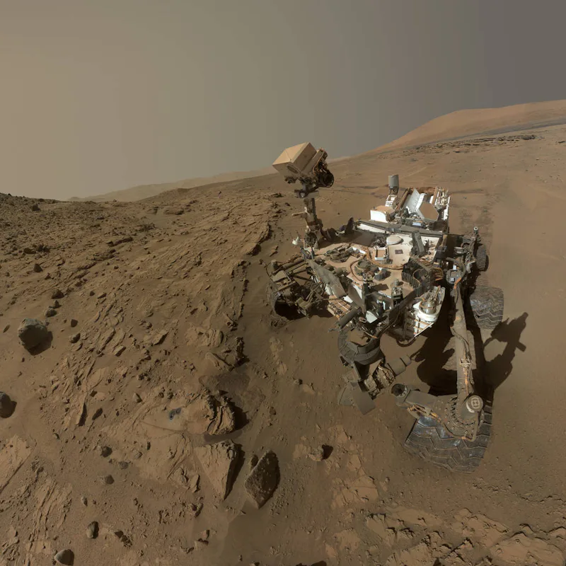 NASA's Curiosity Rover on Mars surface