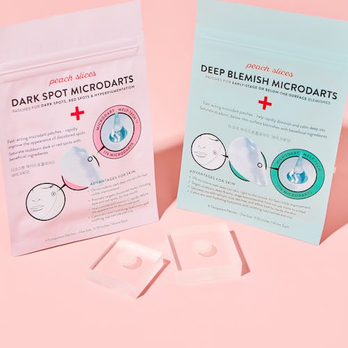 Peach Slices just launched two new Microdart patches to target pimples and hyperpigmentation.