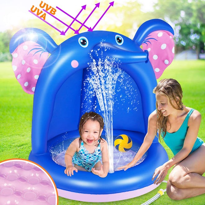 Inflatable Sprinkler Elephant Pool