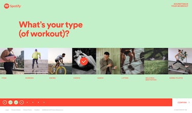The personalized workout playlists on Spotify are curated for your individual routines and preferenc...