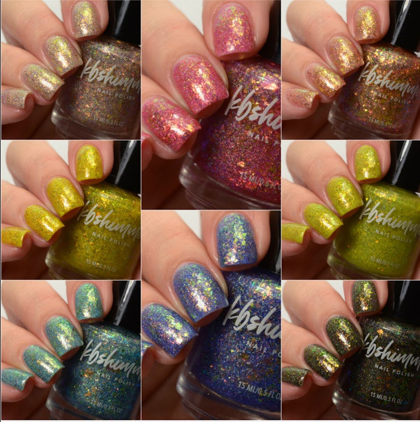 KBShimmer's newest Endless Summer collection features an array of jelly finishes packed with glitter...