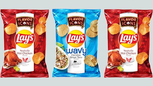 Lay's five new chip flavors include new york pizza and nashville hot chicken.