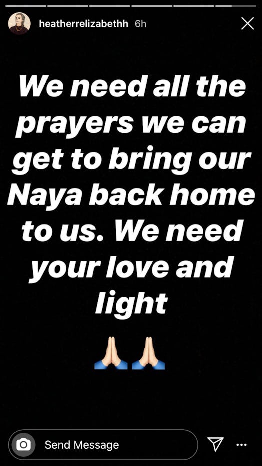Heather Morris from 'Glee' prays for Naya Rivera