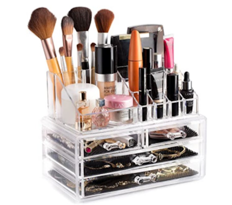 Masirs Clear Cosmetic Storage Organizer 