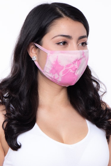 Curvy Sense Washable and Reusable Hand Tie-dyed Face Mask