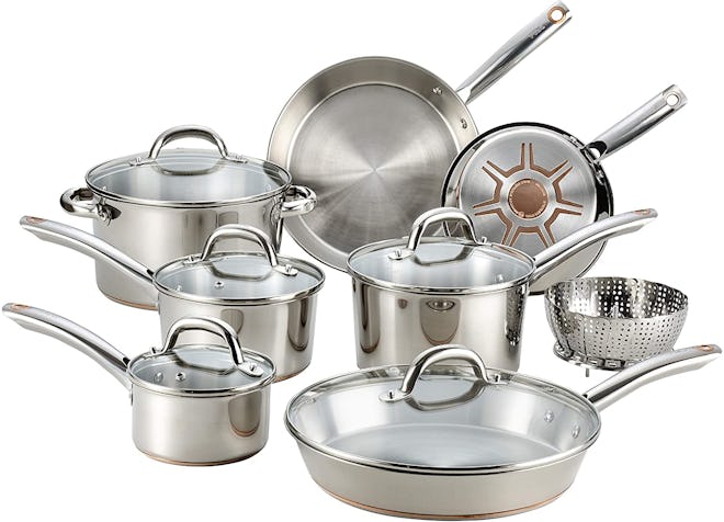 T-Fal Ultimate Stainless Steel Cookware Set (13 Pieces)