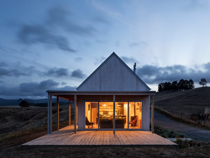 House at dusk