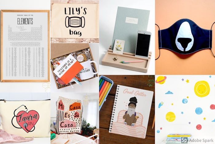 Etsy's 2020 back to school shopping data shows that masks and distance learning decor are trending i...
