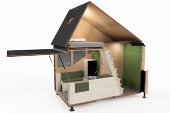 The Haaks Opperland is a camper that can transform into a two-story tiny home.
