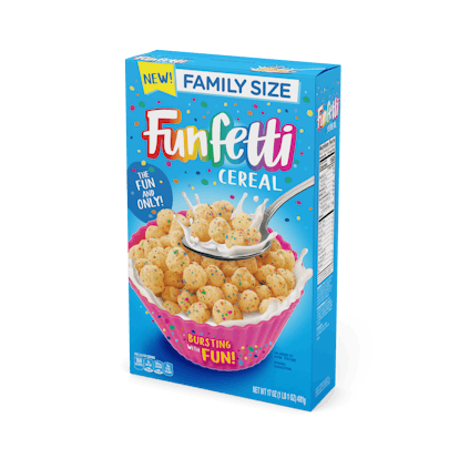 This new Funfetti cereal is a childhood dream come true. 