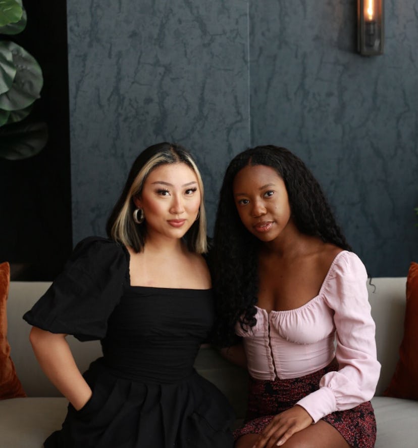 The founders of the new skincare brand Topicals, Olamide Olowe and Claudia Teng.