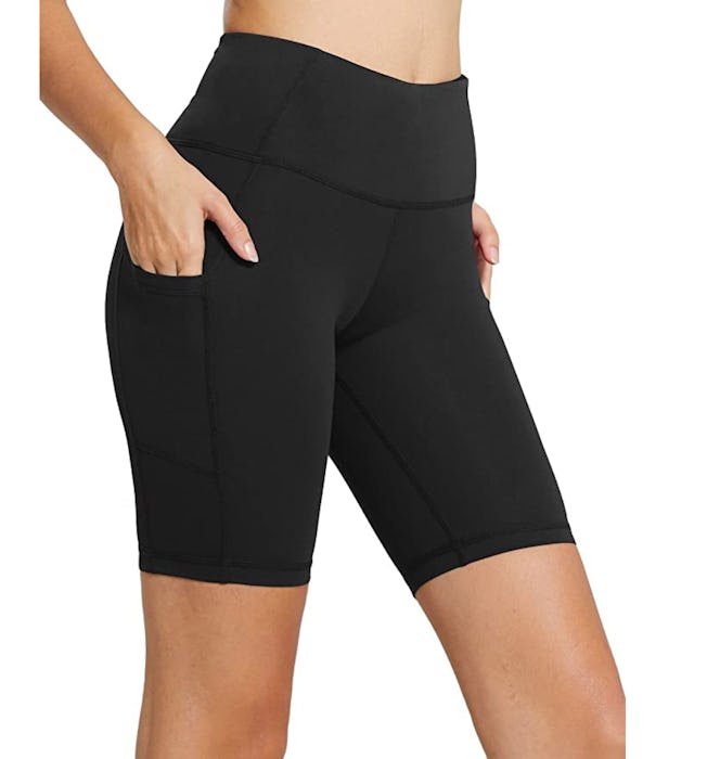 BALEAF Women's 8" High Waist Biker Workout 