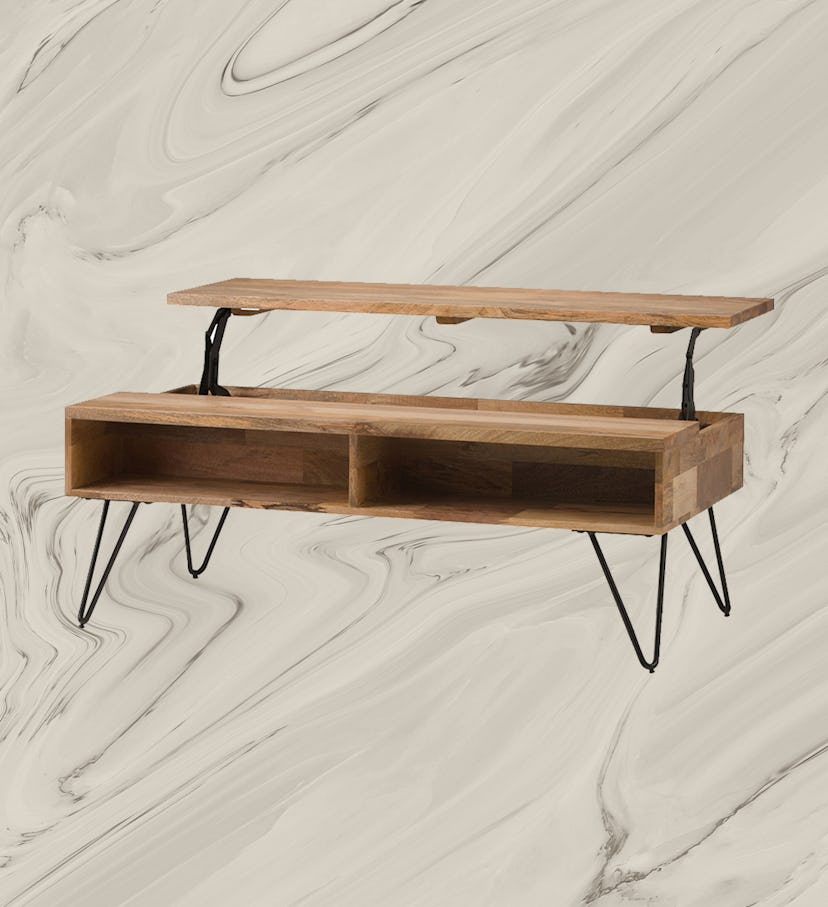 Brooklyn + Max Diaz Industrial Contemporary Lift Top Coffee Table