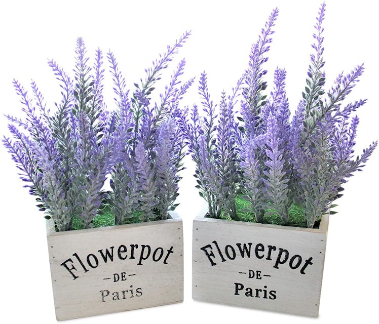  Butterfly Craze Artificial Lavender Plant (2-Pack)