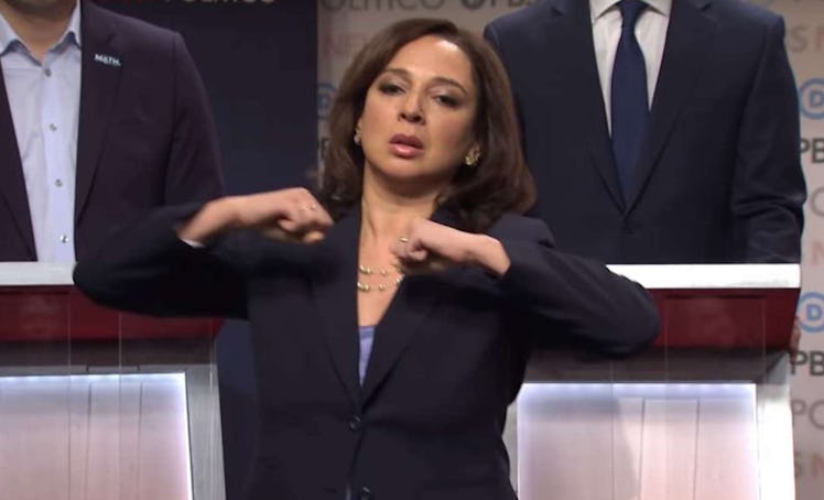 Maya Rudolph had the best reaction to her 'Saturday Night Live' character Kamala Harris being select...