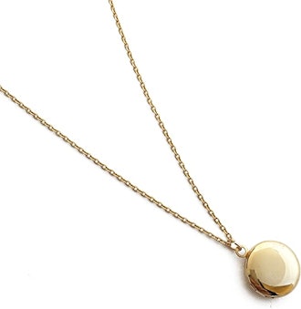 	 HONEYCAT Keepsake Mini Locket Necklace in 18k Gold Plate 