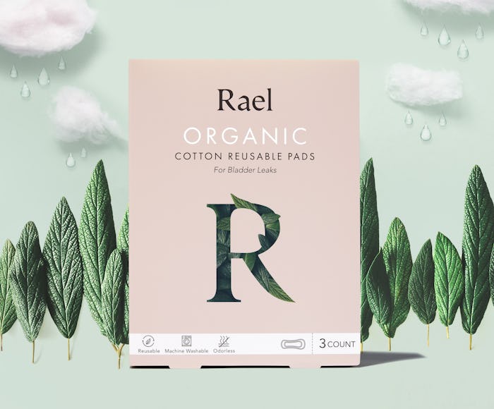 rael organic cotton reusable pads for bladder leaks