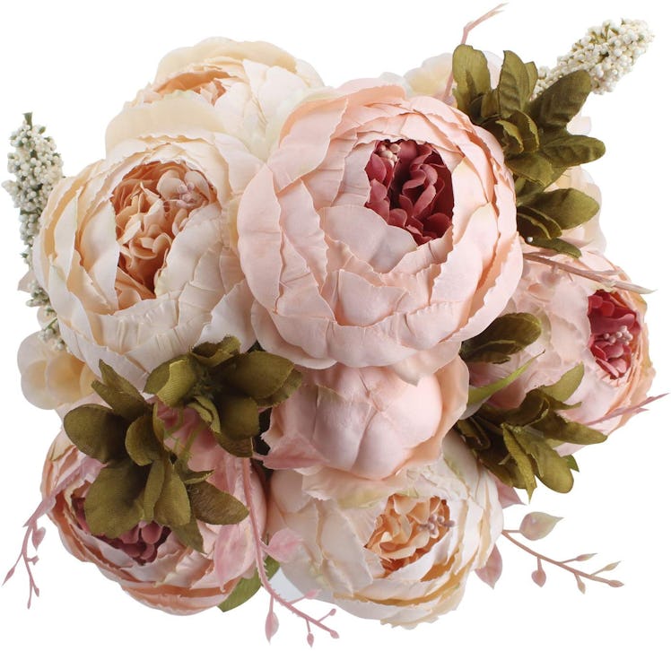 Duovlo Artificial Peony Silk Flowers (6-Pack)