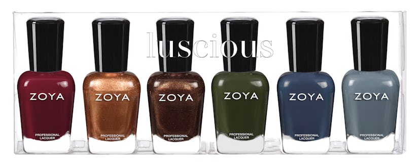 The fall shades in Zoya's Luscious collection include deep, rich colors