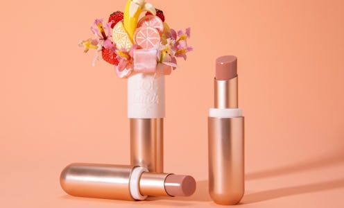 Campaign imagery of Sol De Janeiro's Brazilian Kiss Tinted Cupuacu Lip Butter.