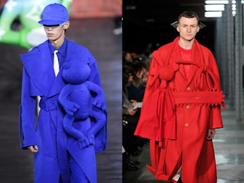 Two similar-looking designs from designers Abloh and Van Beirendonck