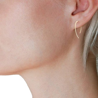 Humble Chic Upside Down Hoop Earrings 