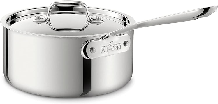 All-Clad Stainless Steel Sauce Pan with Lid (3 quart)