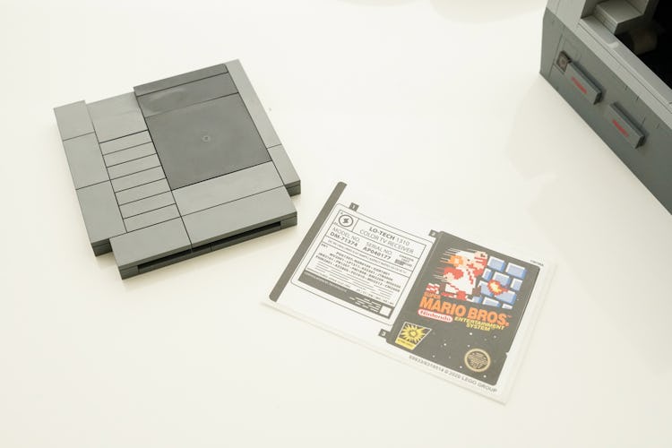 Decals for the back of the Lego TV set and the Super Mario Bros. cart.