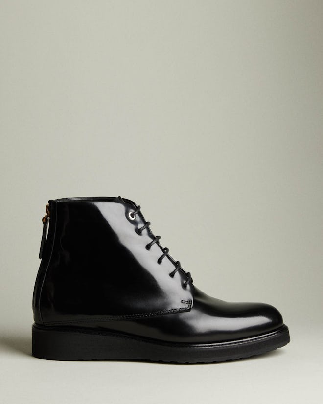 Menara High Leather Zip Boot