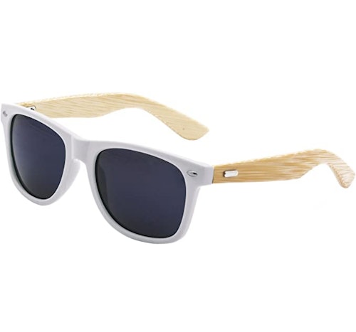  LogoLenses Bamboo Arm Sunglasses 