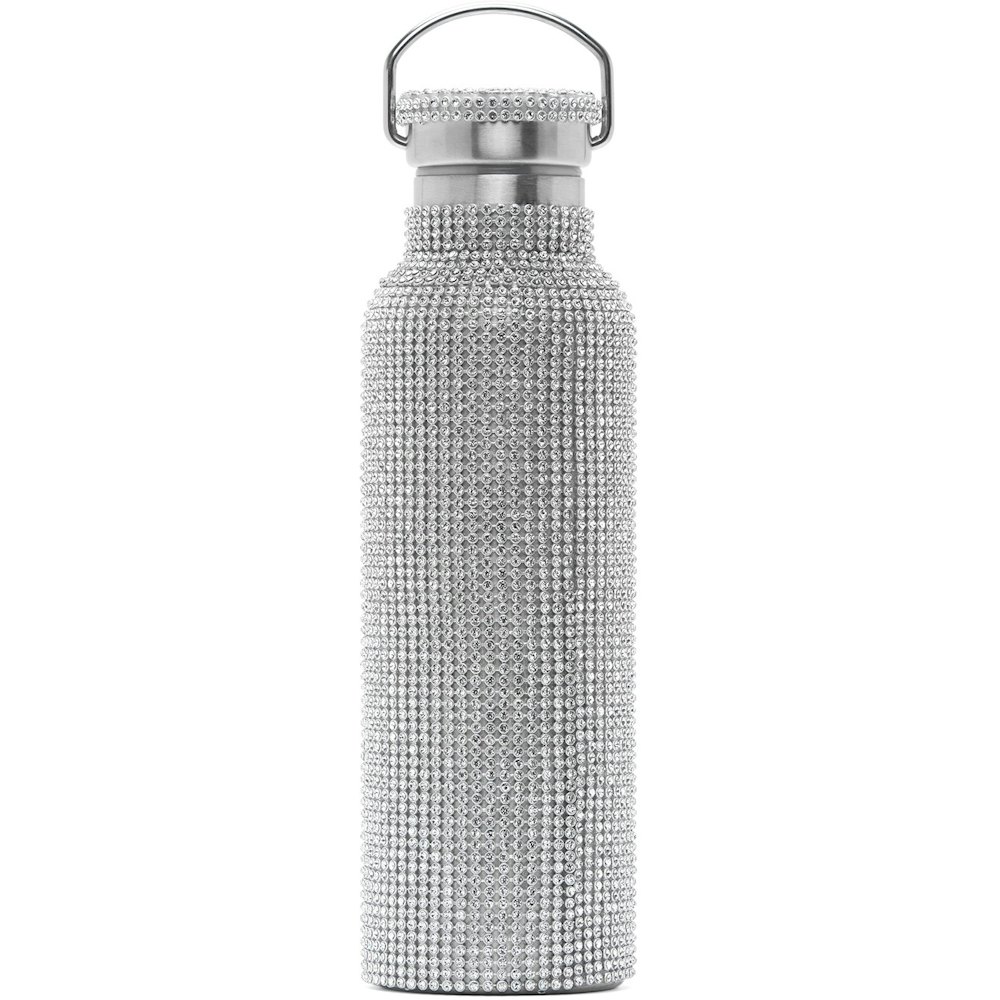 SSENSE Exclusive Silver Rhinestone Water Bottle