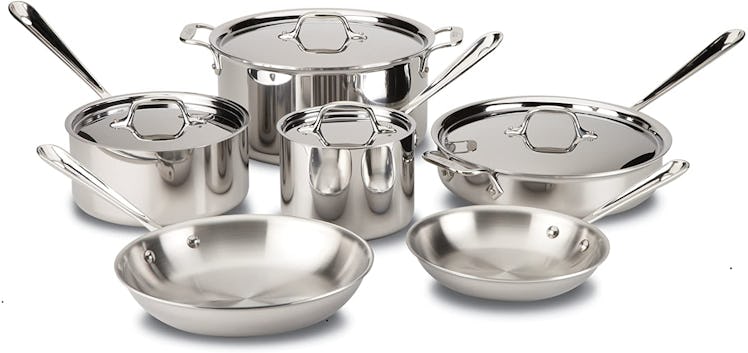 All-Clad D3 Stainless Cookware Set (10-Piece)