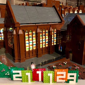 Chester Cathedral LEGO replica in progress