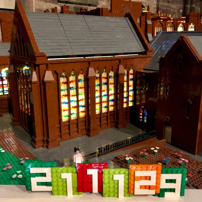Chester Cathedral LEGO replica in progress