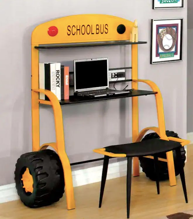 Furniture of America School Bus Child Desk - Yellow