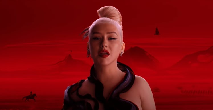 Christina Aguilera's "Loyal Brave True" music video from 'Mulan' is out on YouTube now.