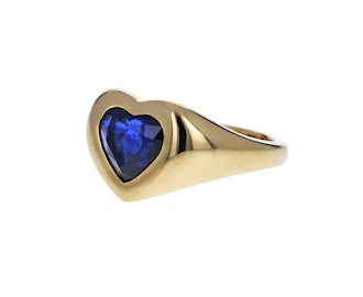 Brent Neale Blue Sapphire Gypsy Heart Ring