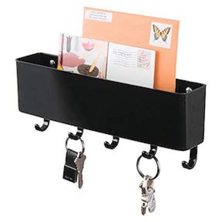 mDesign Wall Mount Plastic Mail Organizer S