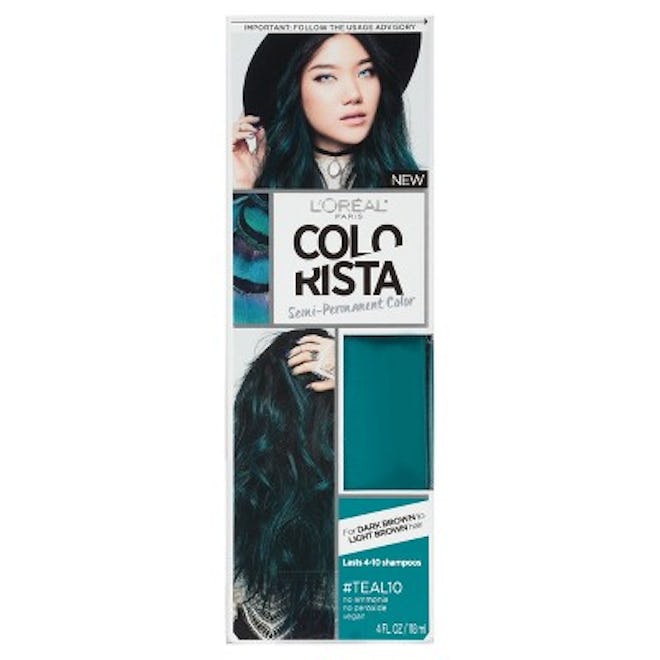 Colorista Semi-Permanent Hair Color For Brunette Hair in Teal 20