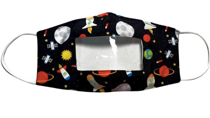 Transparent face mask for children and adults help people who are deaf and hard of hearing understan...